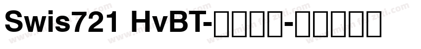 Swis721 HvBT-常规斜体字体转换